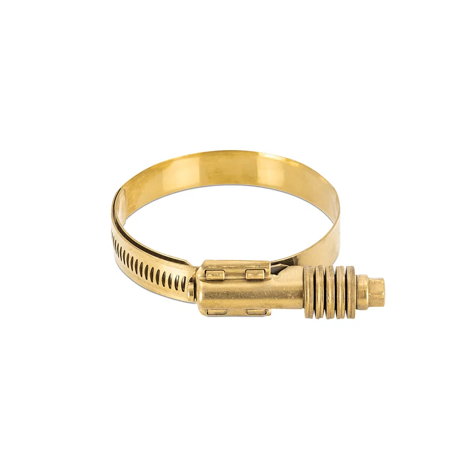 Mishimoto MMCLAMP-CTWG-117GD, Worm Gear Clamp, Constant Tension, Gold, 3.74in to 4.61in
