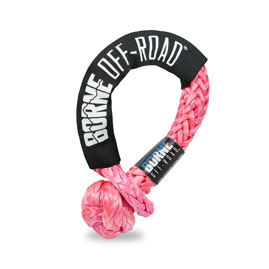 Mishimoto BNSS-12-PK, Borne Off-Road BNSS-12-PK Soft Shackle, Pink, 1/2 in