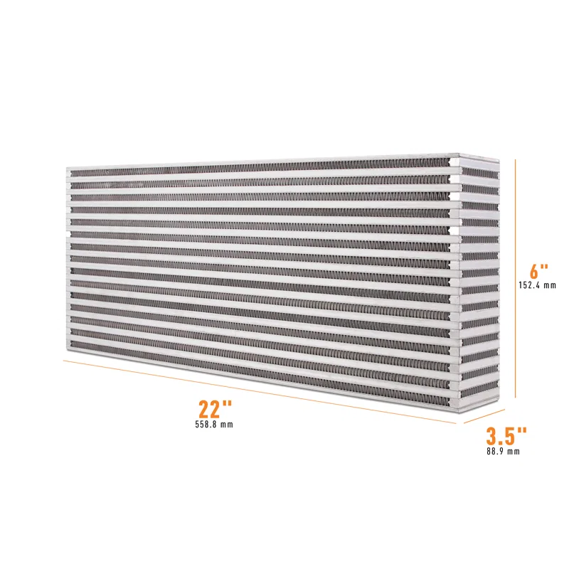 Mishimoto MMUIC-09, Universal Air-to-Air Race Intercooler Core 22 in x 6in x 3.5in