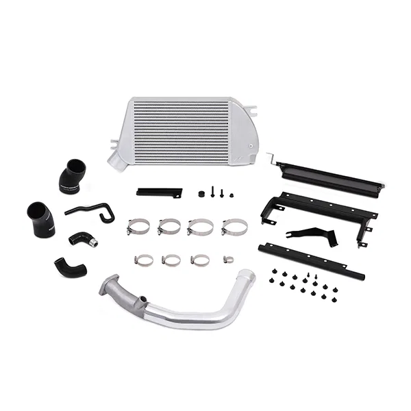 Mishimoto MMTMIC-WRX-15PSL, Top-Mount Intercooler & Charge-Pipe Kit, Silver, fits Subaru WRX 2015-2021