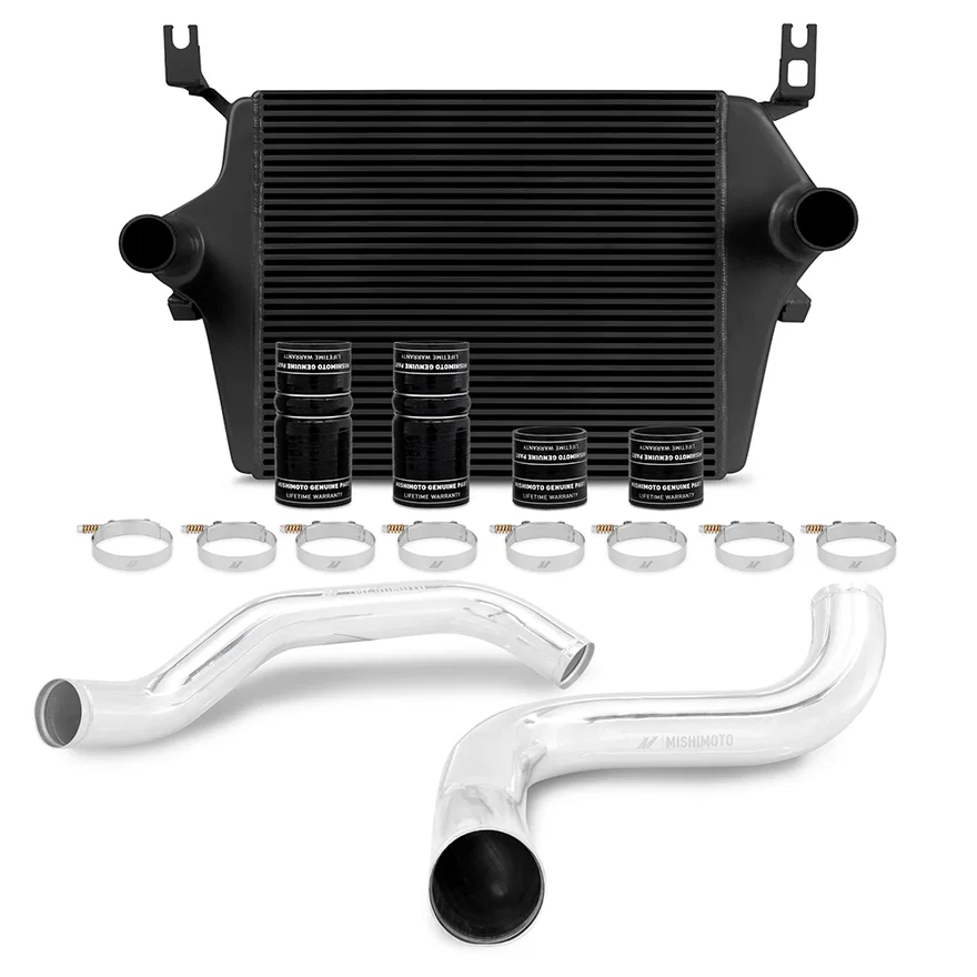 Mishimoto MMINT-F2D-99KBKP, Intercooler Kit, Black/Polished, fits Ford 7.3L Powerstroke 1999-2003