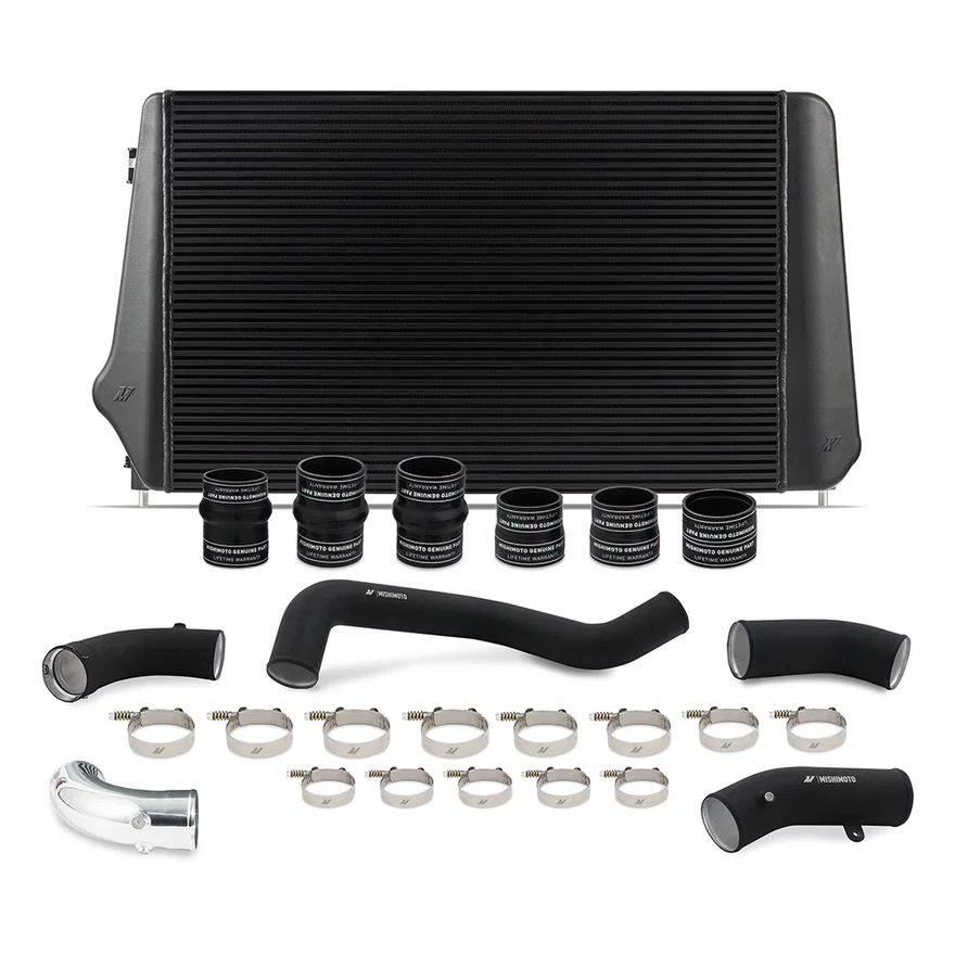 Mishimoto MMINT-DMAX-17KBKBK, Intercooler Kit, Black/Black, fits Chevrolet/GMC 6.6L Duramax L5P 2017-2019