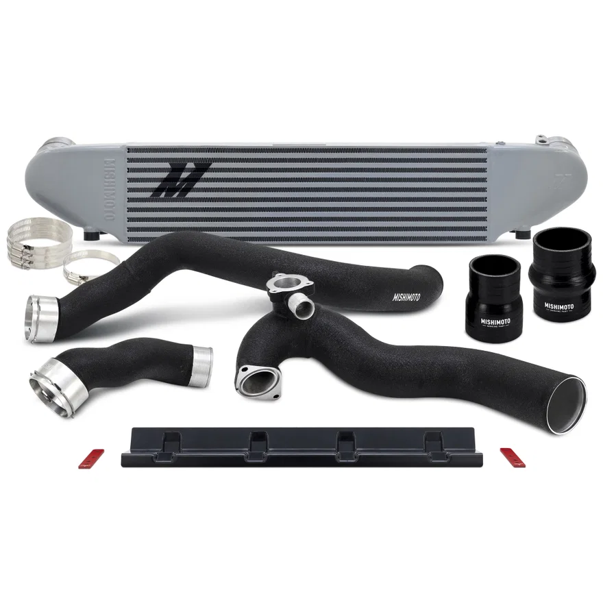 Mishimoto MMINT-MUS4-24KSLBK, Intercooler Kit, Silver/Black, fits Ford Mustang EcoBoost 2024+