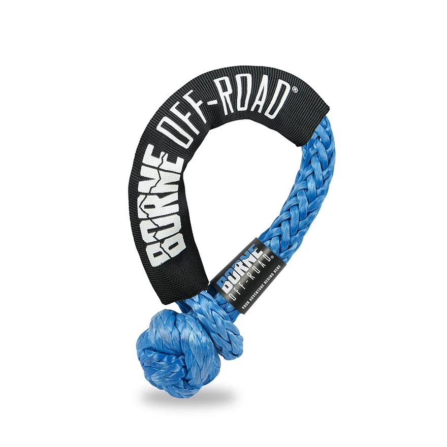 Mishimoto BNSS-12-BL, Borne Off-Road BNSS-12-BL Soft Shackle, Blue, 1/2 in