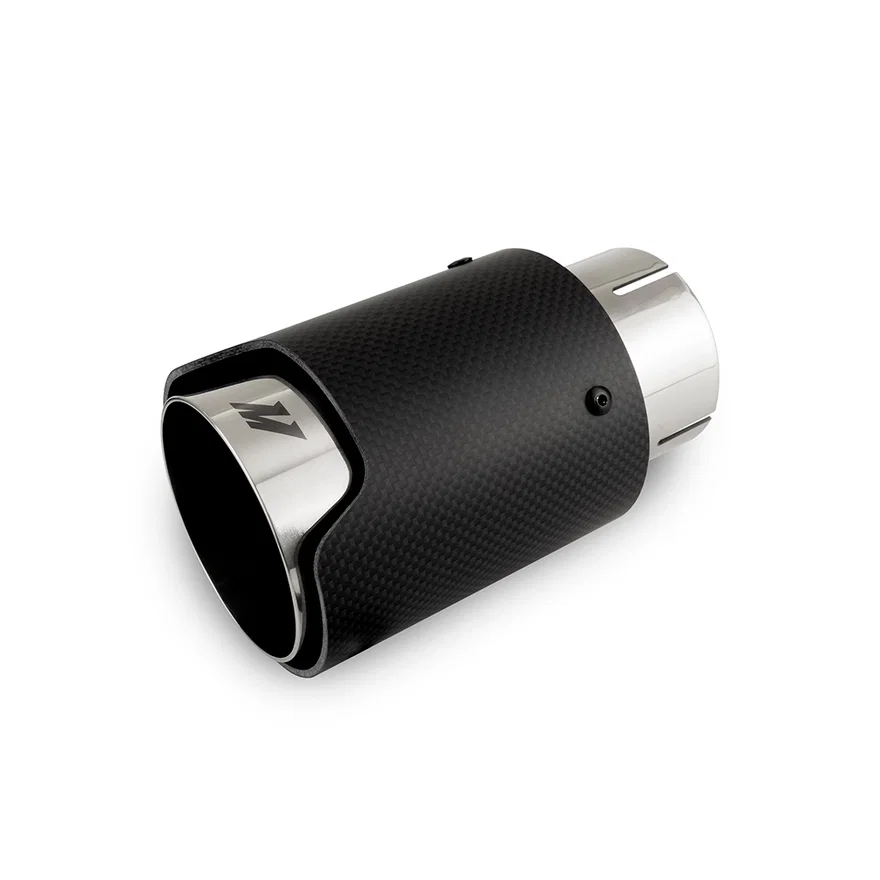 Exhaust Tip, Carbon Fiber, M Logo, 2.5in
