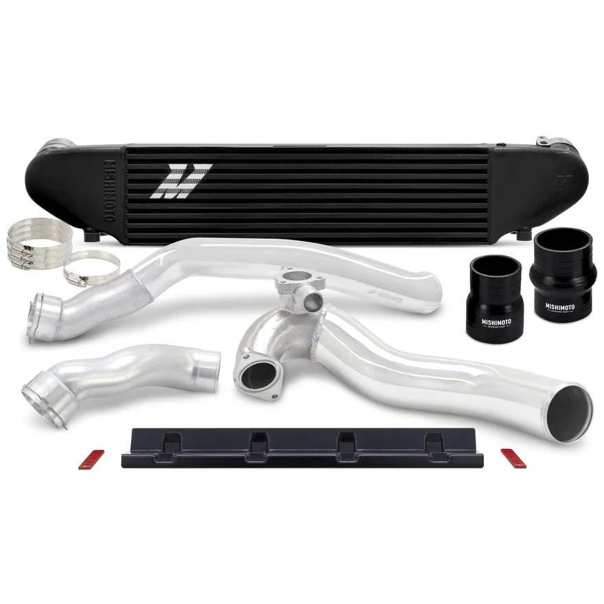 Mishimoto MMINT-MUS4-24KBKP, Intercooler Kit, Black/Polished, fits Ford Mustang EcoBoost 2024+