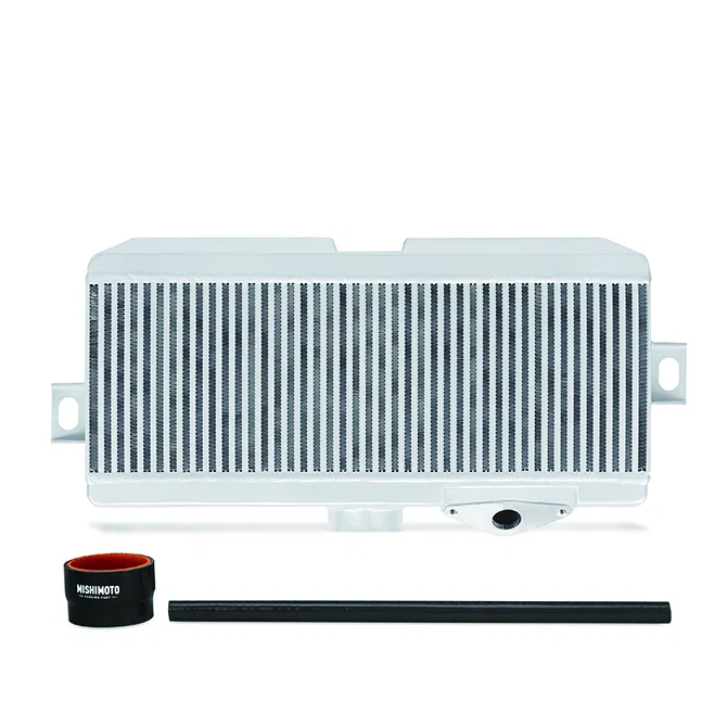 Mishimoto MMTMIC-STI-08SLBK, Performance TMIC, Black Hoses Silver Cooler, fits Subaru WRX STI 2008-2021