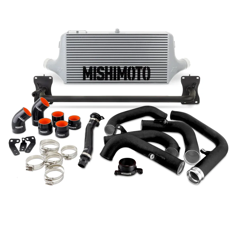 Mishimoto MMINT-WRX-22SLBK, Front Mount Intercooler Kit, Silver/Black, fits Subaru WRX 2022+
