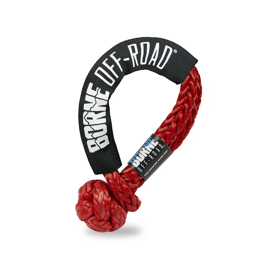 Mishimoto BNSS-12-RD, Borne Off-Road BNSS-12-RD Soft Shackle, Red, 1/2 in