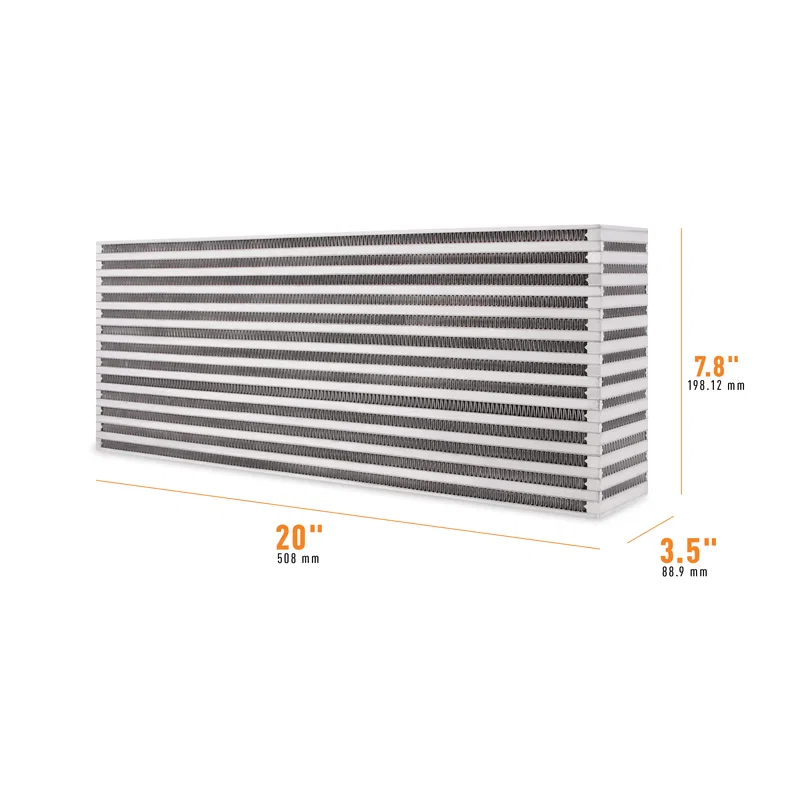 Mishimoto MMUIC-14, Universal Air-to-Air Race Intercooler Core 20in x 7.8in x 3.5in