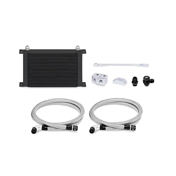 Mishimoto MMOC-GTO-04BK, Front-Sump Race Oil Cooler Kit, Black, fits LS1/LS2 for Pontiac GTO
