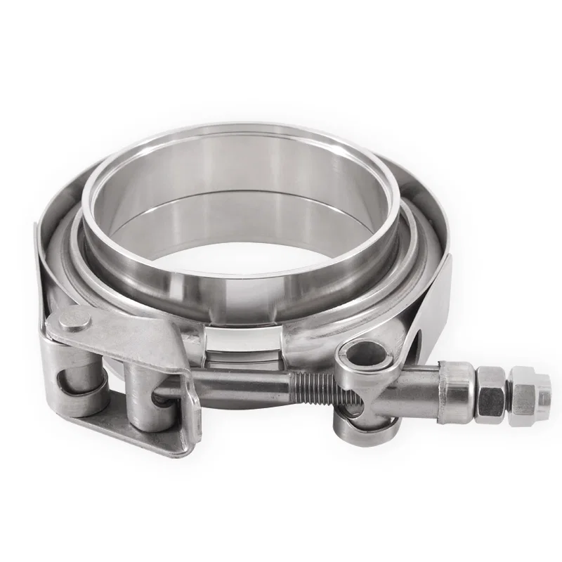 V-Band Clamp, Stainless-Steel, w/Flanges, 3.5in (88.9mm)