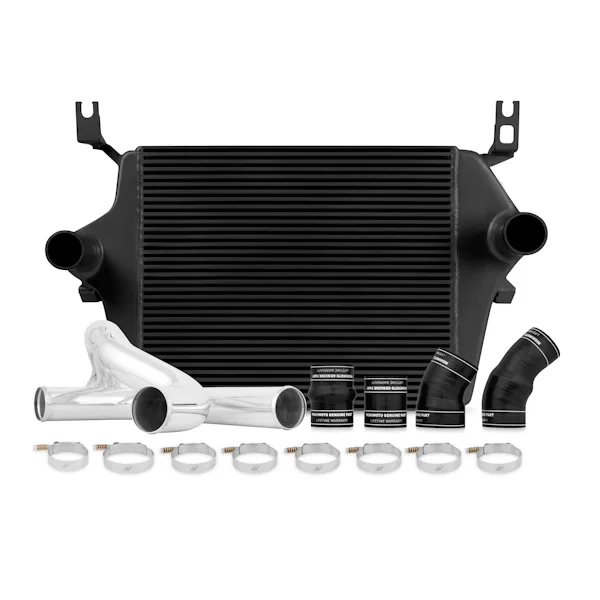 Mishimoto MMINT-F2D-03KBK, Intercooler Kit, Black/Polished, fits Ford 6.0L Powerstroke 2003-2007