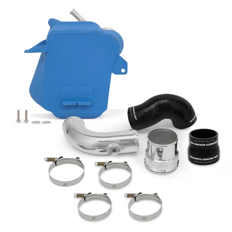 Mishimoto MMINT-F2D-17BL, Front Air-to-Water Intercooler, Blue, fits Ford 6.7L Powerstroke 2017+