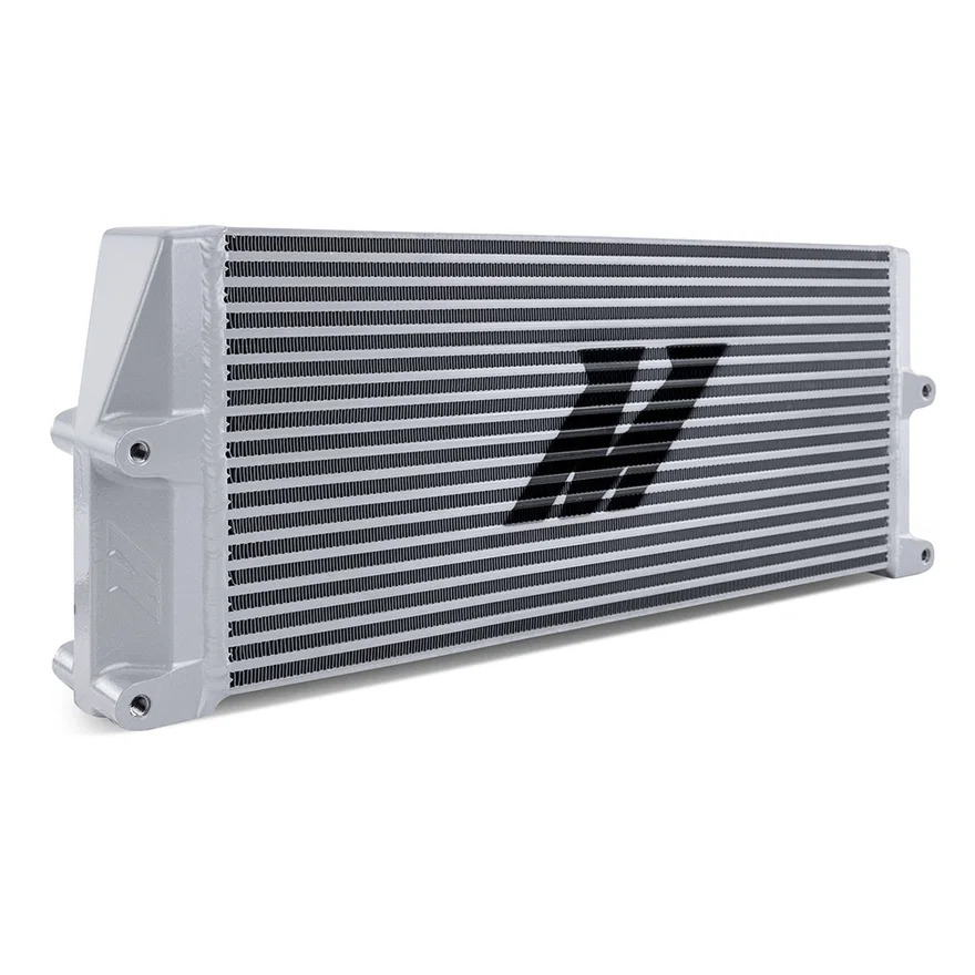 Mishimoto MMOC-SSO-17SL, Universal Oil Cooler, HD Bar-and-Plate, Silver, 17" Core, Same-Side Outlets