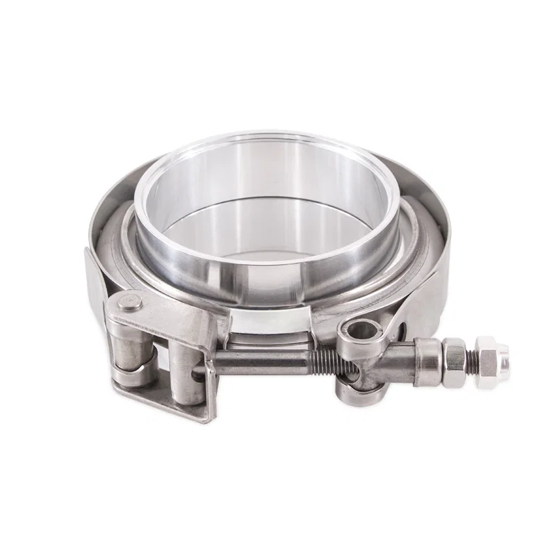 Aluminum V-Band Clamp w/Flanges, 4in (101.6mm)
