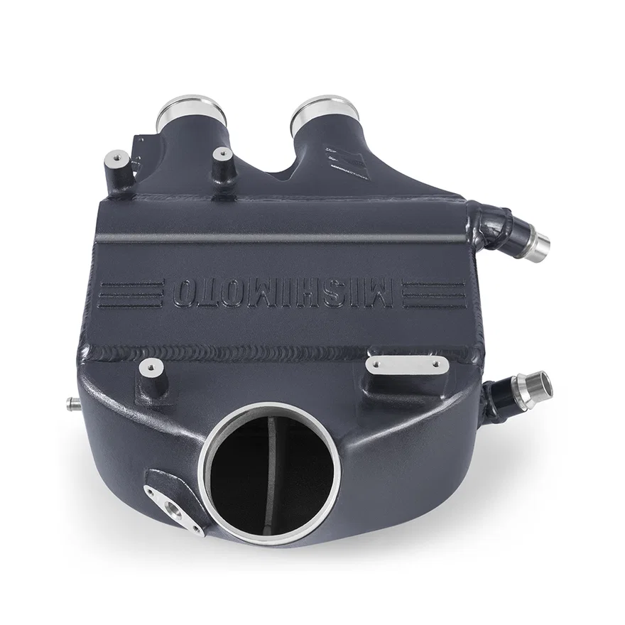 Mishimoto MMINT-F80-15CMG, Front Performance Air-to-Water Intercooler, Mineral Gray, fits BMW F8X M3/M4 2015-2020