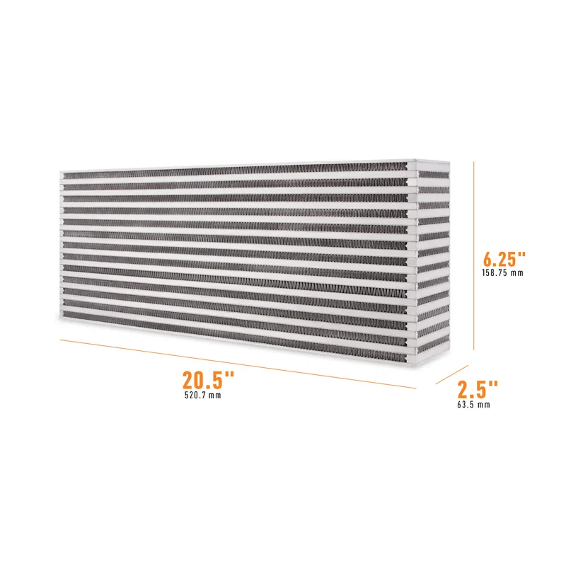 Mishimoto MMUIC-15, Universal Air-to-Air Race Intercooler Core 20.5in x 6.25in x 2.5in