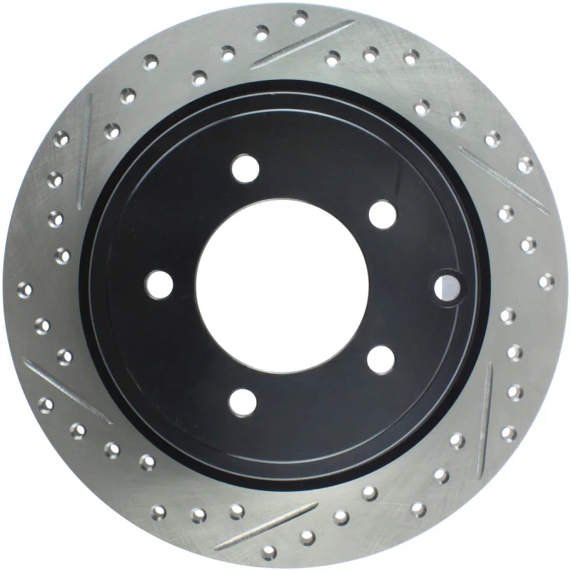 Stoptech 127.63069R, Slotted & Drilled Sport Brake Rotor