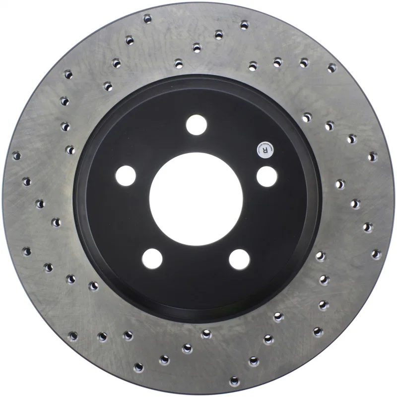 Stoptech 128.61086R, Power Slot 05-10 Mustang GT V8-4.6L Front Right Drilled Rotor