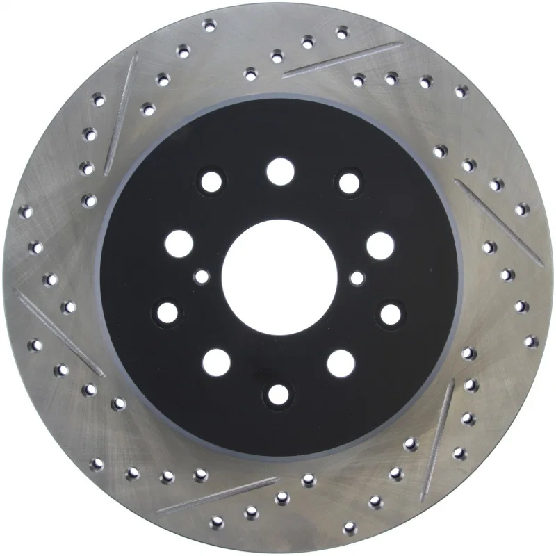 Stoptech 127.44105R, 5/93-98 Toyota Supra Right Rear Slotted & Drilled Rotor