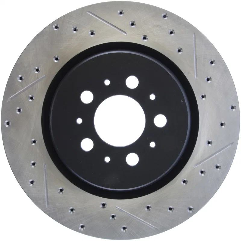 Stoptech 127.39036L, Slotted & Drilled Sport Brake Rotor