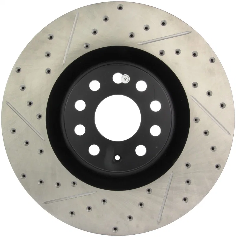 Stoptech 127.33112R, 09 VW Passat CC / 06-09 Passat Slotted & Drilled Right Front Rotor