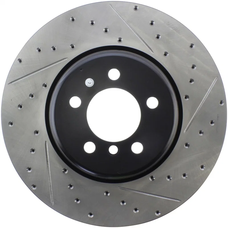 Stoptech 127.34144L, Sport Drilled & Slotted Rotor - Rear Left