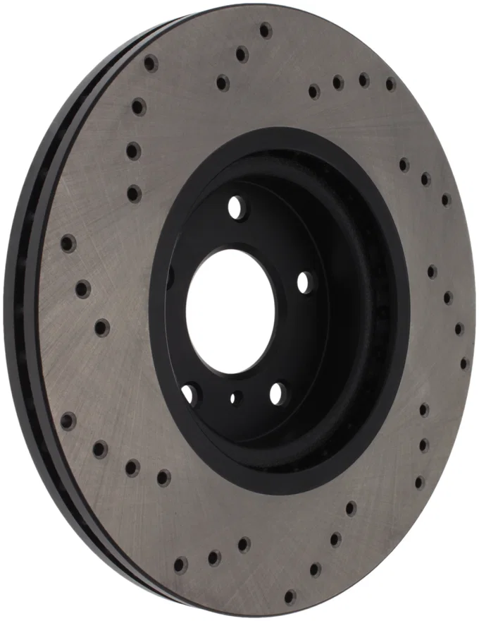 Stoptech 128.42080R, 08-09 Infiniti EX35 / 05-08 G35 / 09 G37 / 06-09 M35/M45 Drilled Right Front Rotor