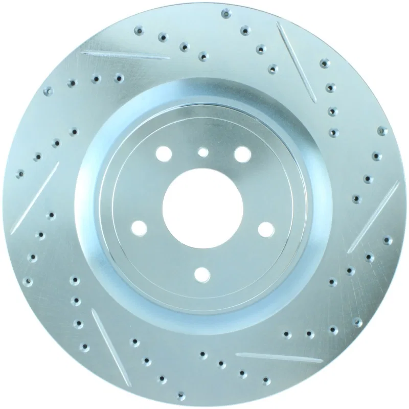 Stoptech 227.42100L, Select Sport Nissan Slotted and Drilled Front Left Rotor
