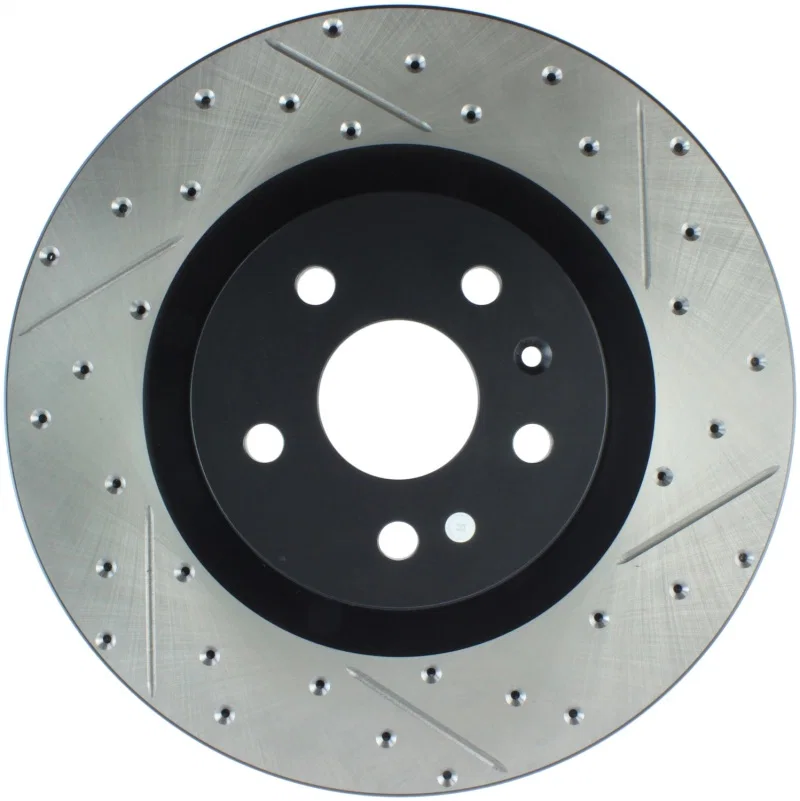 Stoptech 127.62124L, Slotted & Drilled Sport Brake Rotor
