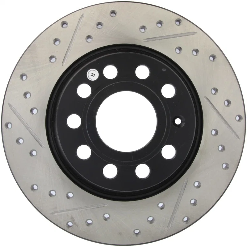 Stoptech 127.33099R, Slotted & Drilled Sport Brake Rotor