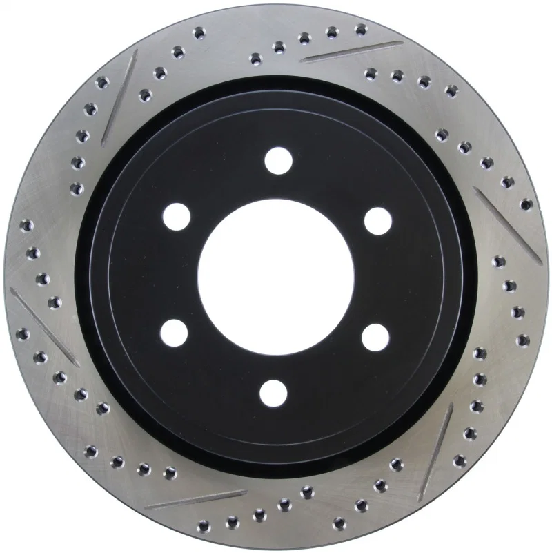Stoptech 127.65135R, Slotted & Drilled Sport Brake Rotor