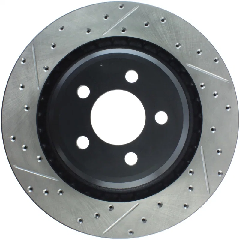 Stoptech 127.63064R, SportStop 06-09 Chrysler SRT-8 Rear Right Drilled & Slotted Rotor
