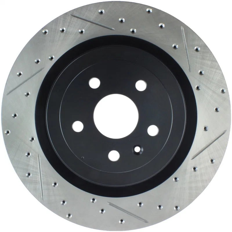 Stoptech 127.62119L, Slotted & Drilled Sport Brake Rotor