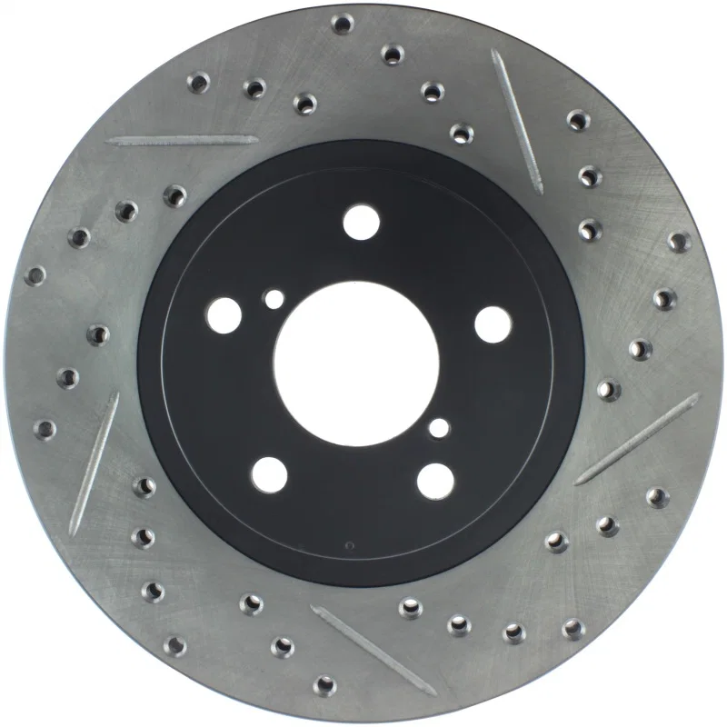 Stoptech 127.47012L, Slotted & Drilled Sport Brake Rotor