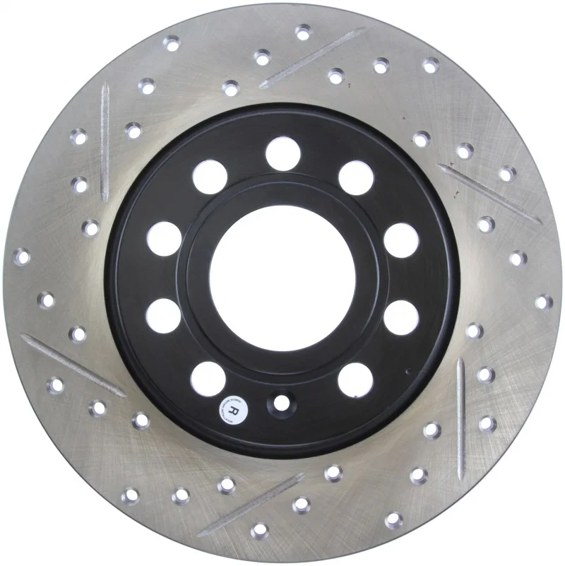 Stoptech 127.33131R, Slotted & Drilled Sport Brake Rotor