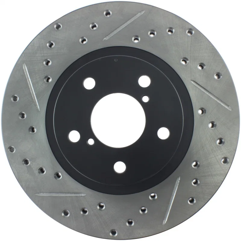 Stoptech 127.47012R, Slotted & Drilled Sport Brake Rotor
