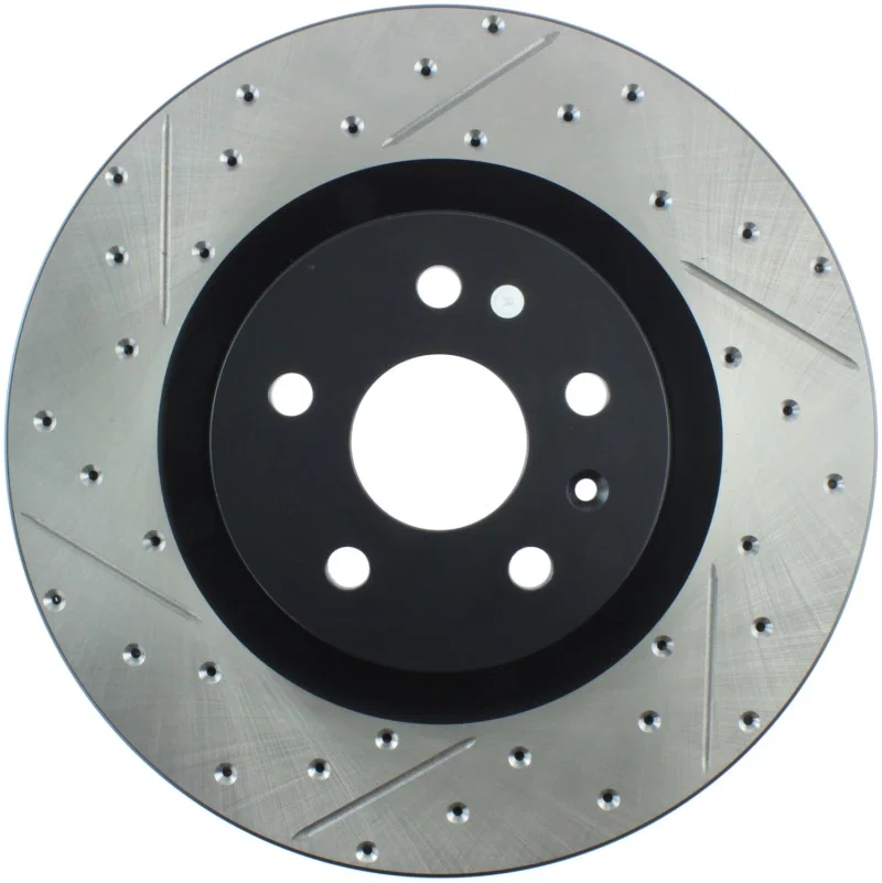 Stoptech 127.62124R, Slotted & Drilled Sport Brake Rotor