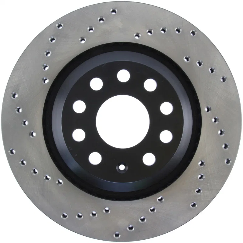 Stoptech 128.33113R, 09-13 VW CC 3.6L VR6 / 08-09 & 12 Golf R/Golf R32 Drilled Right Rear Rotor