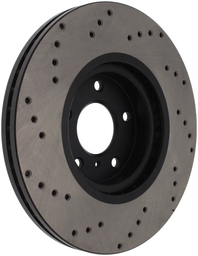 Stoptech 128.42080L, 08-09 Infiniti EX35 / 05-08 G35 / 09 G37 / 06-09 M35/M45 Drilled Left Front Rotor