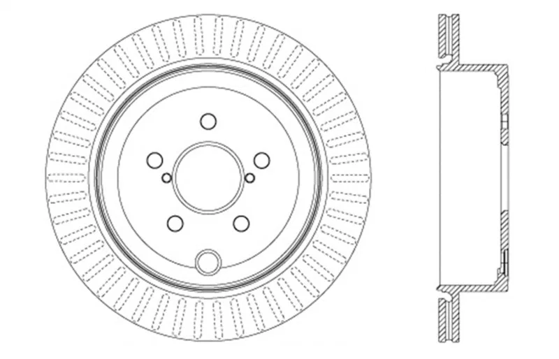 Stoptech 128.47031R, Drilled Sport Brake Rotor