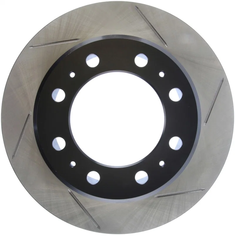 Stoptech 126.67080SL, 08-10 Dodge Ram 4500 6.7L Slotted Left Front Brake Rotor