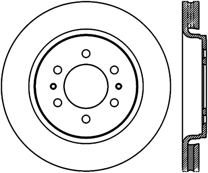 Stoptech 126.65119CSR, Slotted Sport Brake Cryo Rotor 07-12 Ford Expedition
