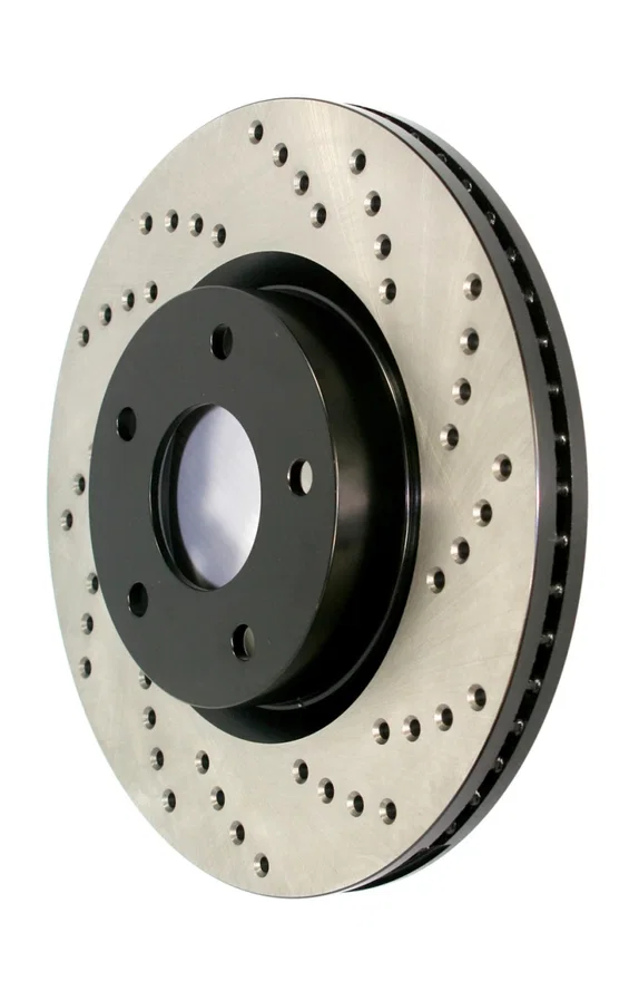 Stoptech 128.34147R, Sport Cross Drilled Brake Rotor - Rear Right