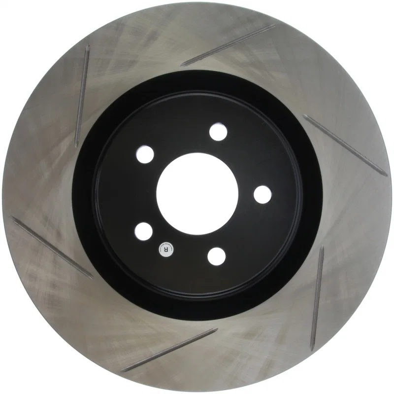 Stoptech 126.61089SR, Power Slot 07-10 Ford Mustang Shelby Front Right Slotted Rotor