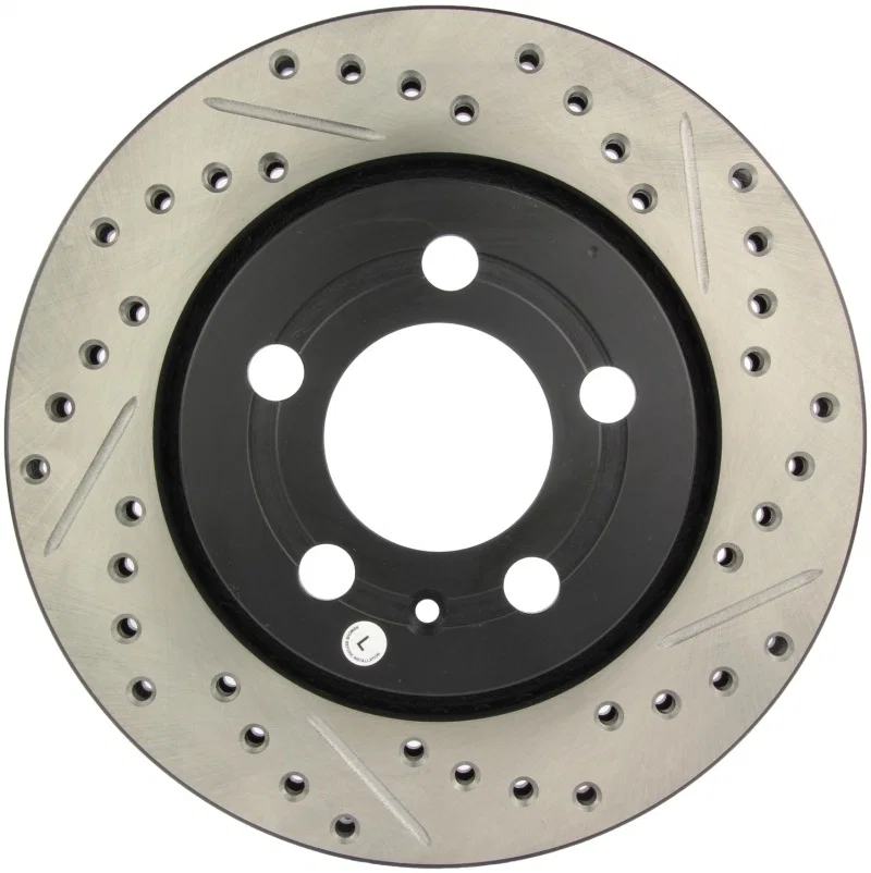 Stoptech 127.33069L, Slotted & Drilled Sport Brake Rotor
