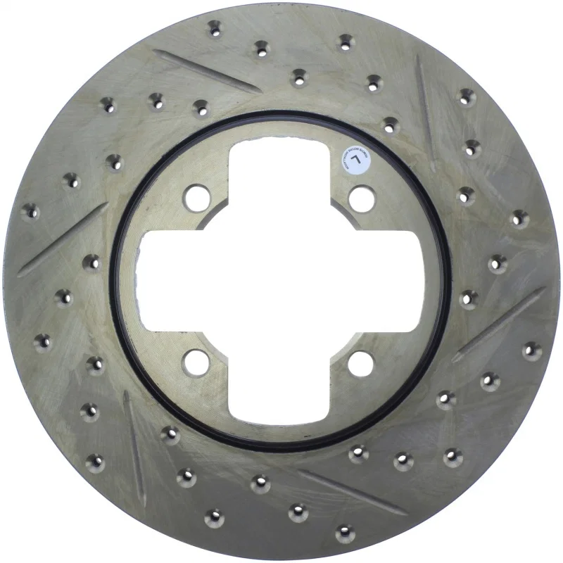 Stoptech 127.42005L, Slotted & Drilled Sport Brake Rotor