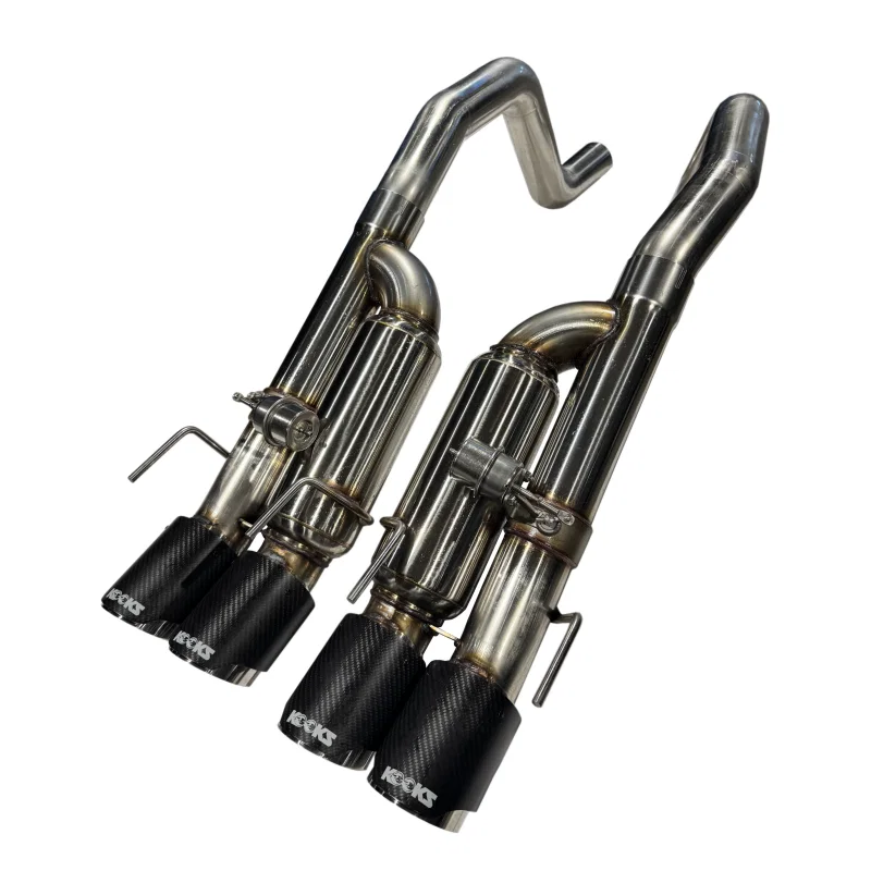Kooks Headers 21606750, 09-13 Chevrolet Corvette Z06/ZR1 3in. Valved Axle-Back Exhaust w/ CF Tips