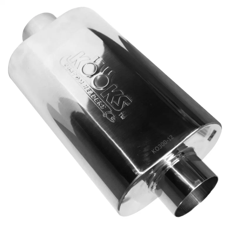 Kooks Headers KO300-12, Universal 3in Center/Center Oval Muffler (4x8x12)